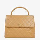Chanel Caviar Quilted Beige Jumbo Kelly Flap Bag