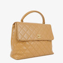 Chanel Caviar Quilted Beige Jumbo Kelly Flap Bag