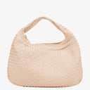 Bottega Veneta Nappa Intrecciato Neutral Medium Veneta Hobo Bag