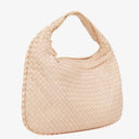 Bottega Veneta Nappa Intrecciato Neutral Medium Veneta Hobo Bag