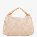Bottega Veneta Nappa Intrecciato Neutral Medium Veneta Hobo Bag