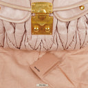 Miu Miu Matelasse Leather Tote Bag