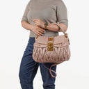 Miu Miu Matelasse Leather Tote Bag