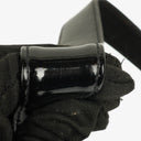 Chanel Black Quilted Patent Leather Top Handle Flap Bag With 24K Gold-Plated Hardware