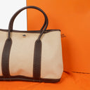 Hermes Garden Party 36 MM Buffle Skipper Toile Marron Fonce Tote Bag