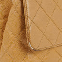 Chanel Caviar Quilted Beige Jumbo Kelly Flap Bag