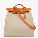 Hermes Herbag Natural Toile Vache Hunter MM 2 In 1 Bag