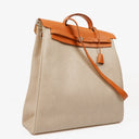 Hermes Herbag Natural Toile Vache Hunter MM 2 In 1 Bag