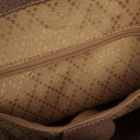 Gucci Vintage Brown Suede and Leather Bamboo Backpack