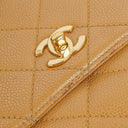 Chanel Caviar Quilted Beige Jumbo Kelly Flap Bag