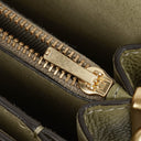 Coach Pebbled Leather Moss Green Tabby Shoulder Bag