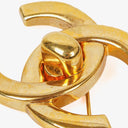 Chanel CC Turn-Lock Gold-Tone Brooch