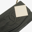 Chanel Black Caviar Timeless CC Wallet on Chain WOC