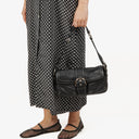 Coach Black Leather Soho Buckle Flap Bag