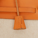 Hermes Herbag Natural Toile Vache Hunter MM 2 In 1 Bag