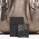 Prada Vitello Daino Antik Piombo Handbag