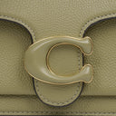 Coach Pebbled Leather Moss Green Tabby Shoulder Bag