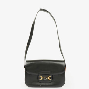 Gucci Black Horsebit 1955 Shoulder Bag