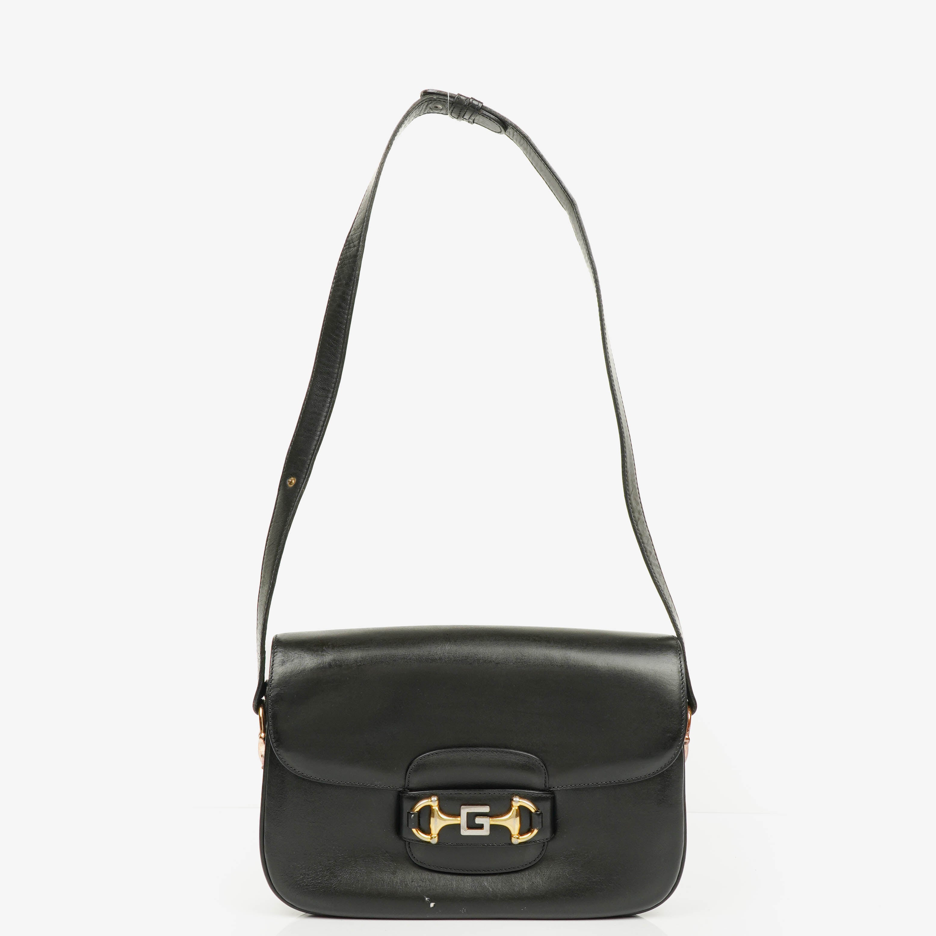 Gucci Black Horsebit 1955 Shoulder Bag