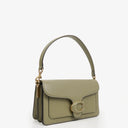 Coach Pebbled Leather Moss Green Tabby Shoulder Bag