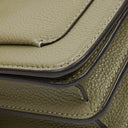 Coach Pebbled Leather Moss Green Tabby Shoulder Bag