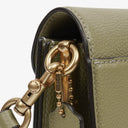 Coach Pebbled Leather Moss Green Tabby Shoulder Bag