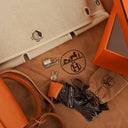 Hermes Herbag Natural Toile Vache Hunter MM 2 In 1 Bag
