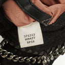 Stella McCartney Falabella Mini Tote Black Vegan Shaggy Deer Fold Over Bag