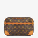 Louis Vuitton Compiegne 28 Monogram Canvas Clutch Bag