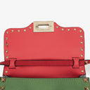 Valentino Garavani Tri-Color Leather Rockstud Flip Lock Flap Bag