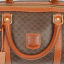 Celine Vintage Macadam Triomphe Brown Travel Bag