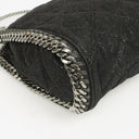 Stella McCartney Falabella Mini Tote Black Vegan Shaggy Deer Fold Over Bag