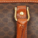 Celine Vintage Macadam Triomphe Brown Travel Bag