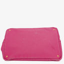 Prada Peonia Canapa Denim Logo Tote Bag