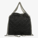 Stella McCartney Falabella Mini Tote Black Vegan Shaggy Deer Fold Over Bag