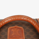 Celine Vintage Macadam Triomphe Brown Travel Bag