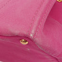 Prada Peonia Canapa Denim Logo Tote Bag