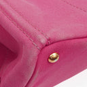 Prada Peonia Canapa Denim Logo Tote Bag