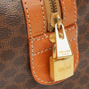 Celine Vintage Macadam Triomphe Brown Travel Bag
