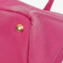 Prada Peonia Canapa Denim Logo Tote Bag