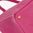 Prada Peonia Canapa Denim Logo Tote Bag
