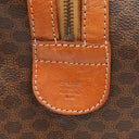 Celine Vintage Macadam Triomphe Brown Travel Bag