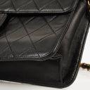 Chanel Small Classic Single Flap Bag Black Quilted Lambskin With 24K Gold-Plated Hardware