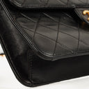 Chanel Small Classic Single Flap Bag Black Quilted Lambskin With 24K Gold-Plated Hardware