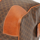 Celine Vintage Macadam Triomphe Brown Travel Bag