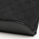 Gucci Black Monogram Canvas and Leather Hobo Shoulder Bag