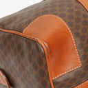 Celine Vintage Macadam Triomphe Brown Travel Bag