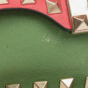 Valentino Garavani Tri-Color Leather Rockstud Flip Lock Flap Bag