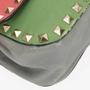 Valentino Garavani Tri-Color Leather Rockstud Flip Lock Flap Bag