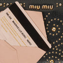 Miu Miu Madras Lux Borc Nero Leather Wallet